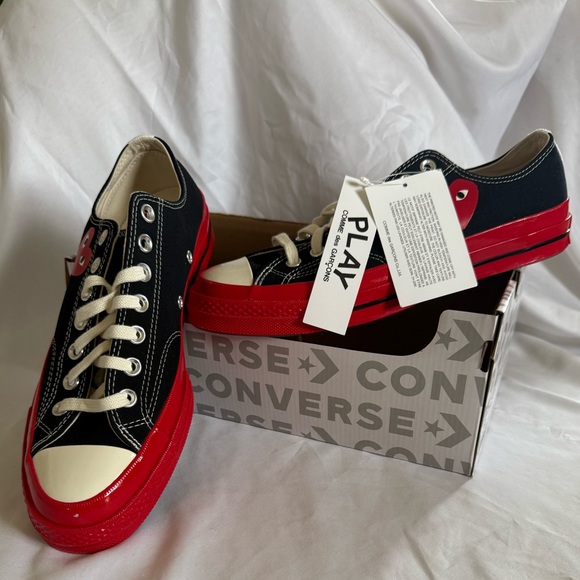 NWT Converse Commes Des Garçon low tops US9 - Picture 4 of 7